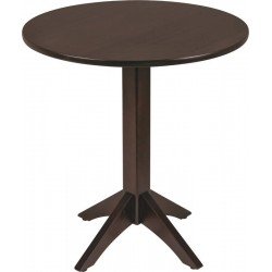 MESA DE MADEIRA LONDON REDONDA EM TAUARI TABACO 2 LUGARES 70 CM TRAMONTINA