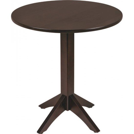 MESA DE MADEIRA LONDON REDONDA EM TAUARI TABACO 2 LUGARES 70 CM TRAMONTINA