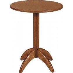 MESA DE MADEIRA LONDON BISTRÔ REDONDA EM TAUARI AMENDOA 2 LUGARES 50 CM TRAMONTINA