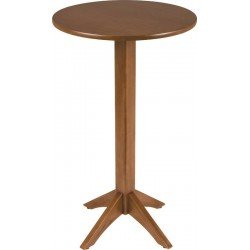 MESA DE MADEIRA LONDON BISTRÔ REDONDA EM TAUARI AMENDOA 2 LUGARES 60 CM TRAMONTINA