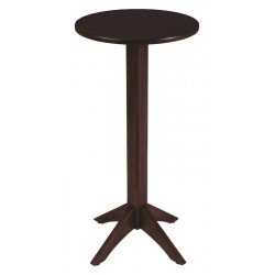 MESA DE MADEIRA LONDON BISTRÔ REDONDA EM TAUARI TABACO 2 LUGARES 50 CM TRAMONTINA