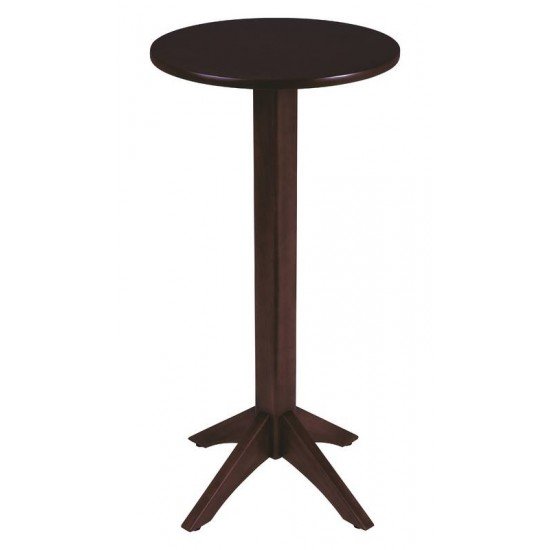 MESA DE MADEIRA LONDON BISTRÔ REDONDA EM TAUARI TABACO 2 LUGARES 50 CM TRAMONTINA