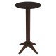 MESA DE MADEIRA LONDON BISTRÔ REDONDA EM TAUARI TABACO 2 LUGARES 50 CM TRAMONTINA