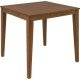 MESA DE MADEIRA LONDON QUADRADA EM TAUARI AMENDOA 4 LUGARES 70 CM TRAMONTINA