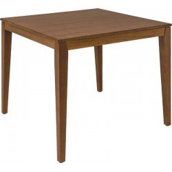 MESA DE MADEIRA LONDON QUADRADA EM TAUARI AMENDOA 4 LUGARES 80 CM TRAMONTINA