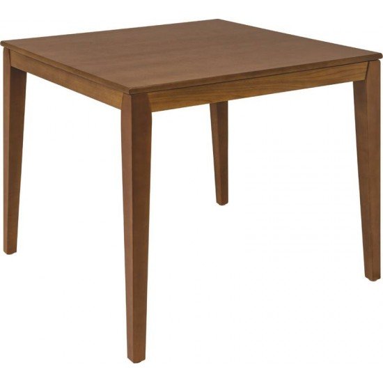 MESA DE MADEIRA LONDON QUADRADA EM TAUARI AMENDOA 4 LUGARES 80 CM TRAMONTINA