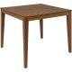 MESA DE MADEIRA LONDON QUADRADA EM TAUARI AMENDOA 4 LUGARES 80 CM TRAMONTINA