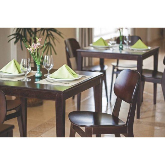 MESA DE MADEIRA LONDON QUADRADA EM TAUARI TABACO 4 LUGARES 80 CM TRAMONTINA