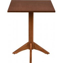 MESA DE MADEIRA TRAMONTINA LONDON COLUNA CENTRAL QUADRADA EM TAUARÍ AMÊNDOA 4 LUGARES 60 CM