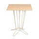 MESA QUADRADA COL CENTRAL BARCELONA EM MULTILAMINADO NATURAL BASE EM ACO ACAB FENDI 60 CM TRAMONTINA