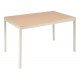 MESA RETANGULAR BARCELONA EM MULTILAMINADO NATURAL C BASE EM ACO ACAB FENDI 120X80 CM TRAMONTINA