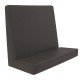 BOOTHS LONDON FLAT COM ESTOFADO COR PRETO TRAMONTINA