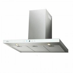 COIFA DE PAREDE FISCHER INFINITY DIG TOUCH 90CM VIDRO BRANCO