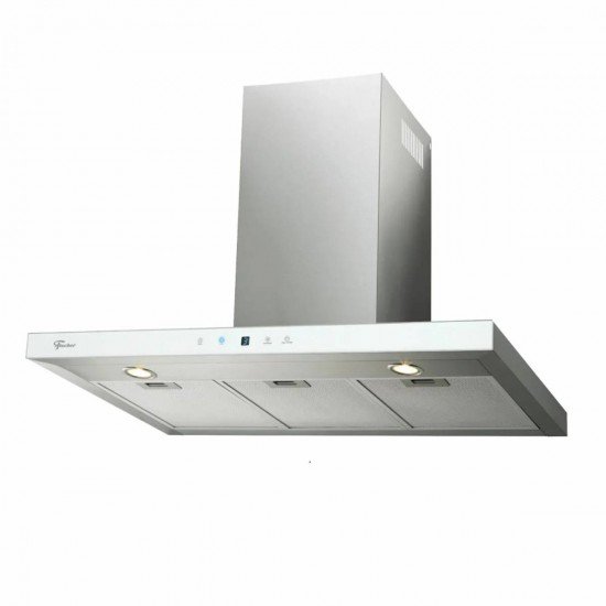 COIFA DE PAREDE FISCHER INFINITY DIG TOUCH 90CM VIDRO BRANCO