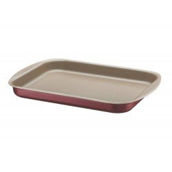 ASSADEIRA RASA 40CM 3 7L BRASIL VERMELHO ALUMINIO COM REVESTIMENTO ANTIADERENTE TRAMONTINA
