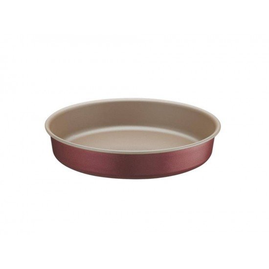 ASSADEIRA REDONDA 26CM 2 5L BRASIL VERMELHO ALUMINIO COM REVESTIMENTO ANTIADERENTE TRAMONTINA