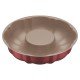 FORMA PARA BOLO 24CM 2 0L BRASIL VERMELHO ALUMINIO COM REVESTIMENTO ANTIADERENTE TRAMONTINA