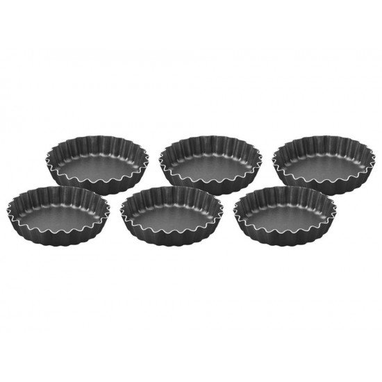 CONJUNTO FORMAS TORTINHAS 6 PEÇAS BRASIL PRE ALUMINIO COM REVESTIMENTO ANTIADERENTE TRAMONTINA