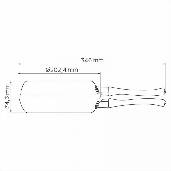 OMELETEIRA TRAMONTINA LORETO EM ALUMÍNIO COM REVESTIMENTO INTERNO E EXTERNO EM ANTIADERENTE STARFLON MAX VERMELHO 20 CM