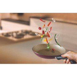 FRIGIDEIRA 30CM PARIS VERMELHO ALUMINIO COM REVESTIMENTO ESTIMENTO ANTIADERENTE TRAMONTINA