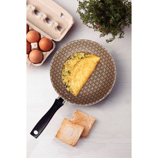 FRIGIDEIRA TRAMONTINA TURIM EM ALUMÍNIO COM REVESTIMENTO INTERNO E EXTERNO EM ANTIADERENTE STARFLON MAX VERMELHO 16 CM 0,4 L