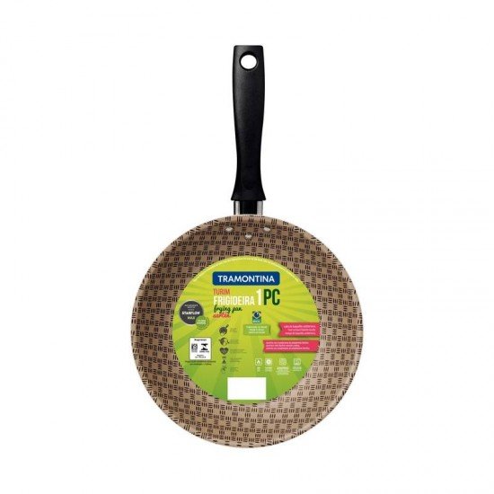 FRIGIDEIRA TRAMONTINA TURIM EM ALUMÍNIO COM REVESTIMENTO INTERNO E EXTERNO EM ANTIADERENTE STARFLON MAX VERMELHO 20 CM 0,8 L