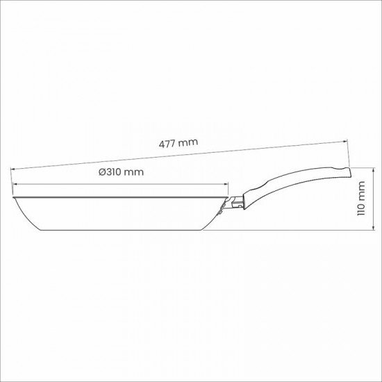 FRIGIDEIRA TRAMONTINA TURIM EM ALUMÍNIO COM REVESTIMENTO INTERNO E EXTERNO EM ANTIADERENTE STARFLON MAX VERMELHA 30 CM 2,5 L
