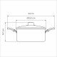CAÇAROLA TRAMONTINA TURIM EM ALUMÍNIO COM REVESTIMENTO INTERNO E EXTERNO EM ANTIADERENTE STARFLON MAX CHUMBO 22 CM 3,7 L