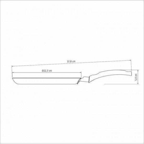 PANQUEQUEIRA TRAMONTINA TURIM EM ALUMÍNIO COM REVESTIMENTO INTERNO E EXTERNO EM ANTIADERENTE STARFLON MAX CHUMBO 22 CM 0,6 L
