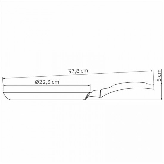 PANQUEQUEIRA TRAMONTINA TURIM EM ALUMÍNIO COM REVESTIMENTO INTERNO E EXTERNO EM ANTIADERENTE STARFLON MAX VERMELHO 22 CM 0,6 L