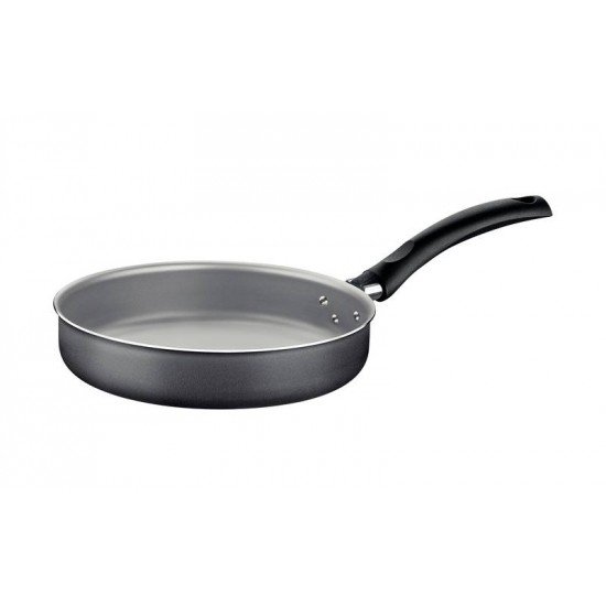FRIGIDEIRA RETA TRAMONTINA TURIM EM ALUMÍNIO COM REVESTIMENTO INTERNO E EXTERNO ANTIADERENTE STARFLON MAX CINZA 22 CM 1,7 L