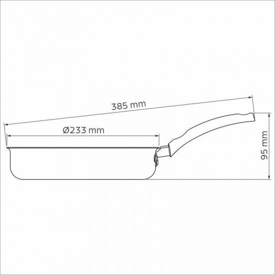 FRIGIDEIRA RETA TRAMONTINA TURIM EM ALUMÍNIO COM REVESTIMENTO INTERNO E EXTERNO EM ANTIADERENTE STARFLON MAX VERMELHO 22 CM 1,7 L