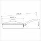 FRIGIDEIRA RETA TRAMONTINA TURIM EM ALUMÍNIO COM REVESTIMENTO INTERNO E EXTERNO EM ANTIADERENTE STARFLON MAX VERMELHO COM TAMPA DE VIDRO 22 CM 1,7 L