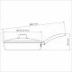 FRIGIDEIRA RETA TRAMONTINA TURIM EM ALUMÍNIO COM REVESTIMENTO INTERNO E EXTERNO EM ANTIADERENTE STARFLON MAX VERMELHO COM TAMPA DE VIDRO 22 CM 1,7 L