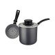 CUSCUZEIRA TRAMONTINA EM ALUMÍNIO COM REVESTIMENTO INTERNO E EXTERNO EM ANTIADERENTE STARFLON MAX CHUMBO 10 CM 0,8 L