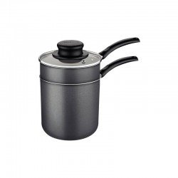 CUSCUZEIRA TRAMONTINA EM ALUMÍNIO COM REVESTIMENTO INTERNO E EXTERNO EM ANTIADERENTE STARFLON MAX CHUMBO 10 CM 0,8 L