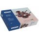 JOGO DE PANELAS TRAMONTINA CARIBE COM REVESTIMENTO INTERNO E EXTERNO EM ANTIADERENTE STARFLON MAX VERMELHO 05 PEÇAS