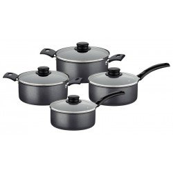 DISPLAY 12 PEÇAS DE PANELAS DE ALUMÍNIO REVESTIMENTO INTERNO DE ANTIADERENTE TRAMONTINA