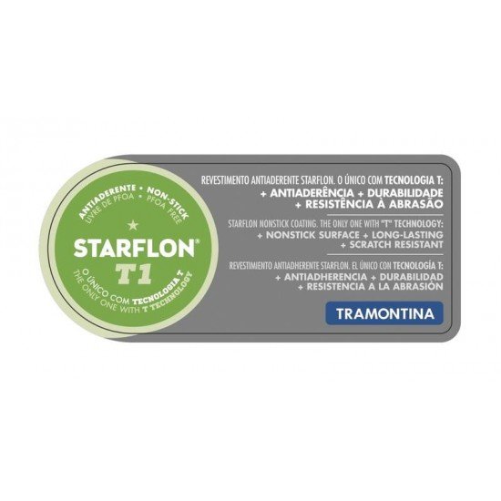 DISPLAY 12 PEÇAS DE PANELAS DE ALUMÍNIO REVESTIMENTO INTERNO DE ANTIADERENTE TRAMONTINA