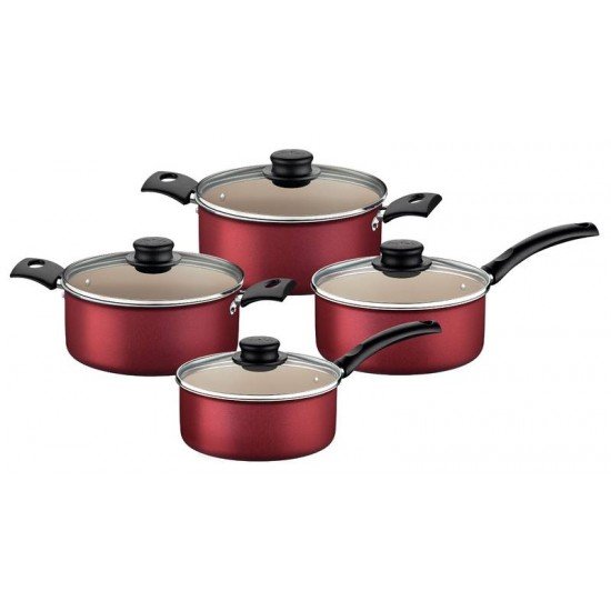 DISPLAY 12 PEÇAS DE PANELAS DE ALUMÍNIO REVESTIMENTO INTERNO DE ANTIADERENTE TRAMONTINA