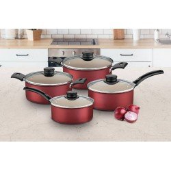 DISPLAY 12 PEÇAS DE PANELAS DE ALUMÍNIO REVESTIMENTO INTERNO DE ANTIADERENTE TRAMONTINA