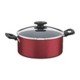 CACAROLA 24CM 4,9L LORETO VERMELHO ALUMINIO COM REVESTIMENTO ANTIADERENTE TRAMONTINA