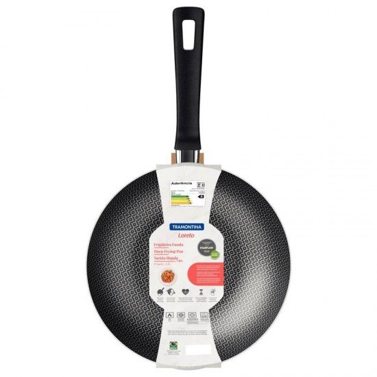 FRIGIDEIRA FUNDA TRAMONTINA LORETO EM ALUMÍNIO COM REVESTIMENTO INTERNO E EXTERNO EM ANTIADERENTE STARFLON MAX VERMELHO 24 CM 2,2 L