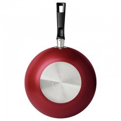 FRIGIDEIRA FUNDA TRAMONTINA LORETO EM ALUMÍNIO COM REVESTIMENTO INTERNO E EXTERNO EM ANTIADERENTE STARFLON MAX VERMELHO 28 CM 3,3 L