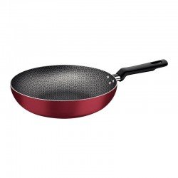 FRIGIDEIRA FUNDA TRAMONTINA LORETO EM ALUMÍNIO COM REVESTIMENTO INTERNO E EXTERNO EM ANTIADERENTE STARFLON MAX VERMELHO 28 CM 3,3 L