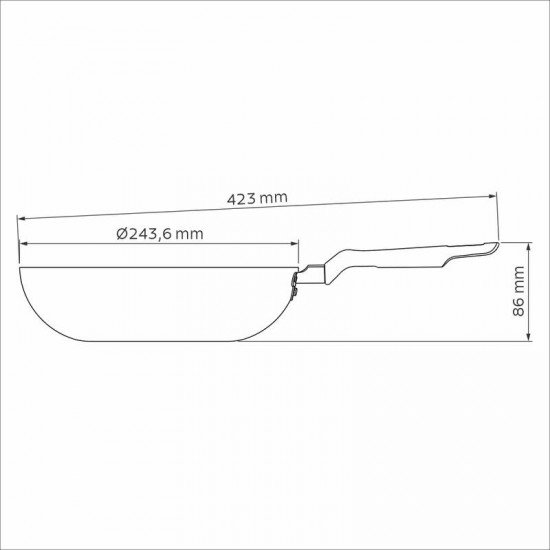 FRIGIDEIRA FUNDA TRAMONTINA EM ALUMÍNIO COM REVESTIMENTO INTERNO E EXTERNO EM ANTIADERENTE STARFLON MAX VERMELHO 24 CM 2,2 L
