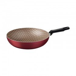 FRIGIDEIRA FUNDA TRAMONTINA EM ALUMÍNIO COM REVESTIMENTO INTERNO E EXTERNO EM ANTIADERENTE STARFLON MAX VERMELHO 24 CM 2,2 L