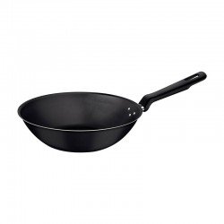 WOK TRAMONTINA LORETO EM ALUMÍNIO COM REVESTIMENTO INTERNO E EXTERNO EM ANTIADERENTE STARFLON MAX GRAFITE 24 CM 2,2 L