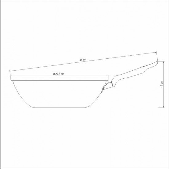 WOK EM ALUMINIO ANTIADERENTE GRAFITE 28 CM 3,6 L TRAMONTINA