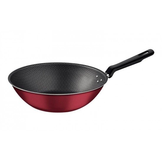 WOK EM ALUMINIO ANTIADERENTE VERMELHO 28 CM 3,6 L TRAMONTINA